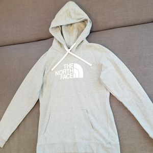 The North Face Women's Hoodie Sweater Light Gray Size Large